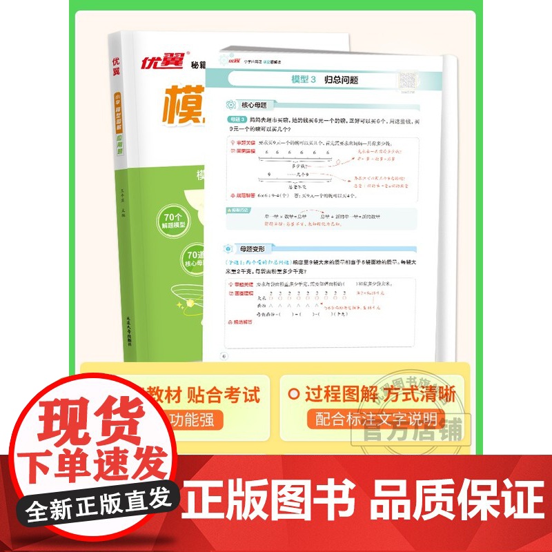 优翼小学数学模型图解应用题 一二三四五六年级数学专项计算公式方法 小学通用解题模型核心母题数学思维训练玩转画图法视频讲解高清大图