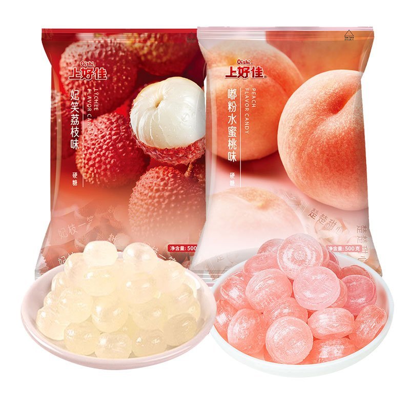 上好佳硬糖500g*5包清凉薄荷糖什锦果味水果糖散装结婚礼喜糖果小零食(多口味混发)高清大图