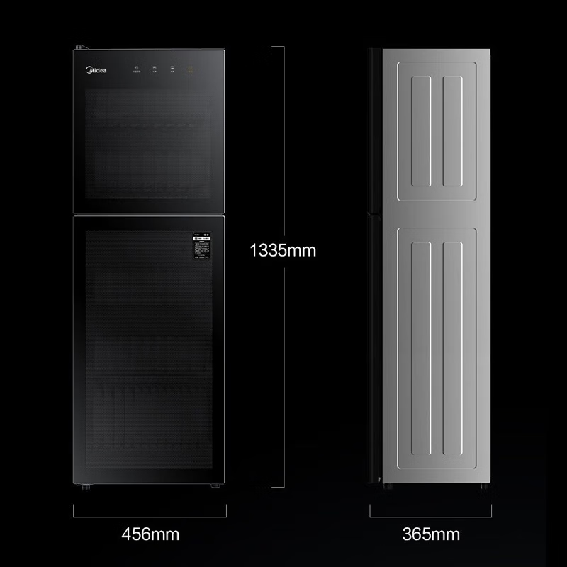 美的(Midea)消毒柜家用立式 二星级双门5层消毒碗柜 家商两用大容量150L 婴儿母婴消毒 150R02高清大图