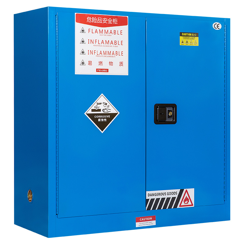 臻远zyaqg-b30工业安全柜防爆柜化学品实验柜可燃液体存储柜 30加仑蓝色高清大图