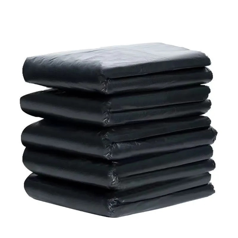 [鑫志友]黑色平口式塑料垃圾袋 加厚/特厚 3丝26*40cm 50个/捆(单位:捆)