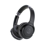 铁三角(Audio-technica)ATH-S200BT 头戴式密闭型无线蓝牙耳机 (黑色) 手机耳机 无线耳机