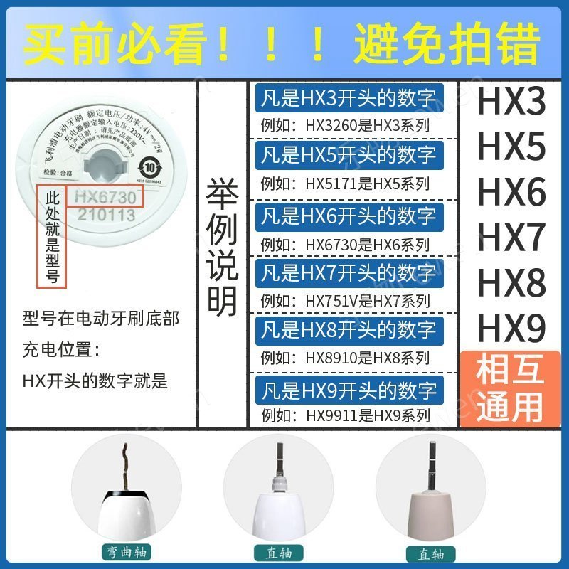 适配飞利浦sonicare电动牙刷头HX9160/HX9172/HX9141/HX9140/HX9150/82/20高清大图