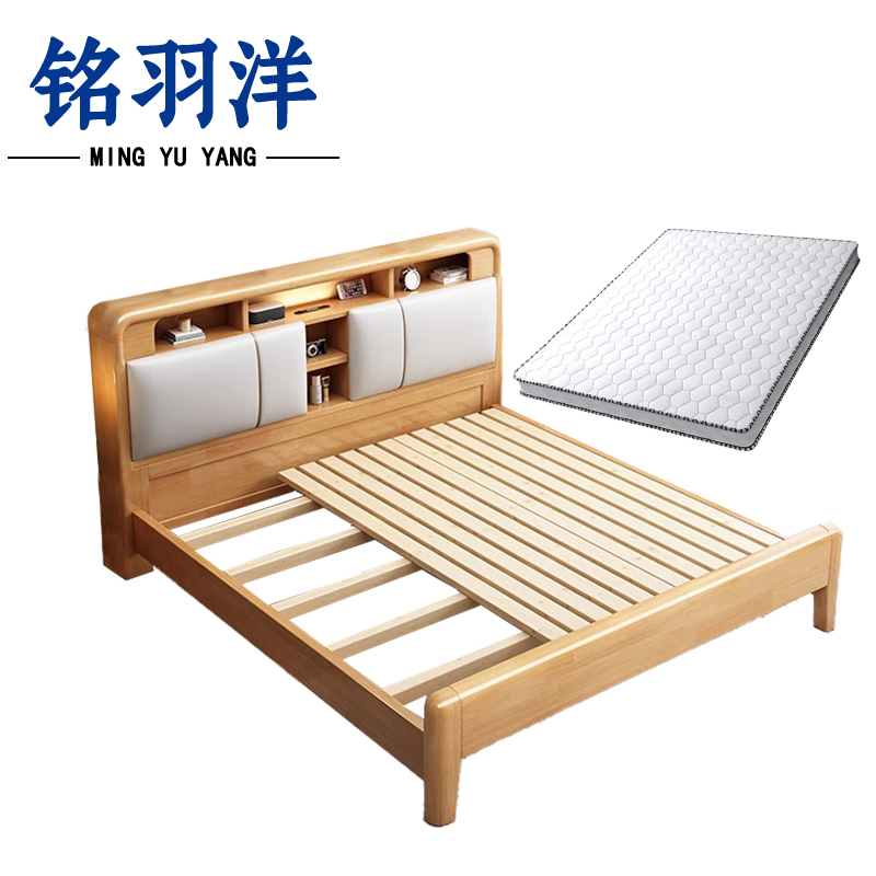 铭羽洋员工床150cm+床垫套高清大图