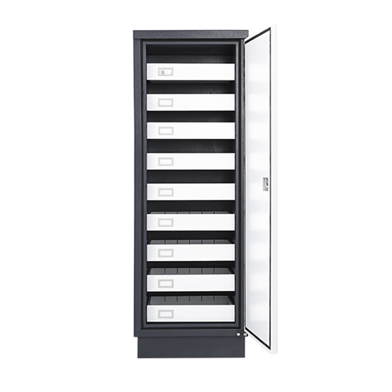 班龙档案防磁柜电子锁 九抽台高清大图