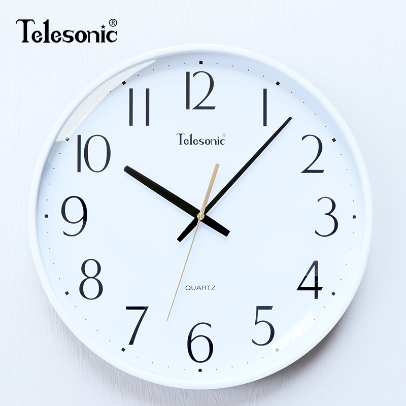 telesonic天王星轻奢简约挂钟客厅居家钟表时尚创意北欧时钟