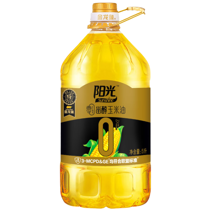 金龙鱼 零反式脂肪甾醇玉米油(黑金款)5L