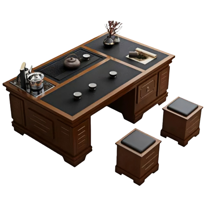 璎蕙 功夫茶桌1.2m 套高清大图