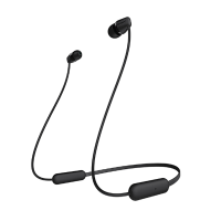 索尼(SONY)WI-C200 无线入耳式立体声耳机 手机耳机 颈挂线控 黑色