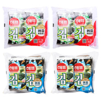 韩国海牌海飘海苔16g*2包即食紫菜片寿司包饭拌饭零食休闲食品(鱿鱼味)