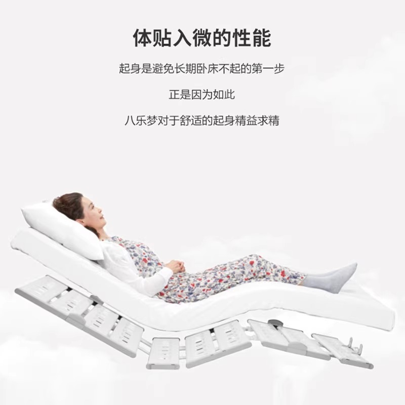 八乐梦多功能家用养老病床升降CQ-X经典板3马达液晶:床+防水床垫高清大图