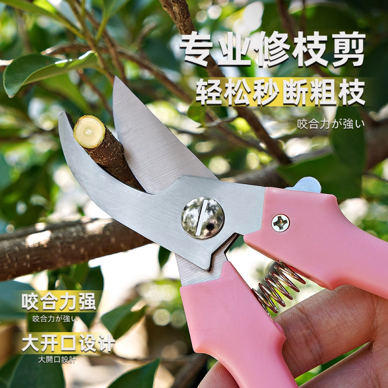 新款专业园艺师新款园艺园林果树剪刀修剪树枝家用 把高清大图