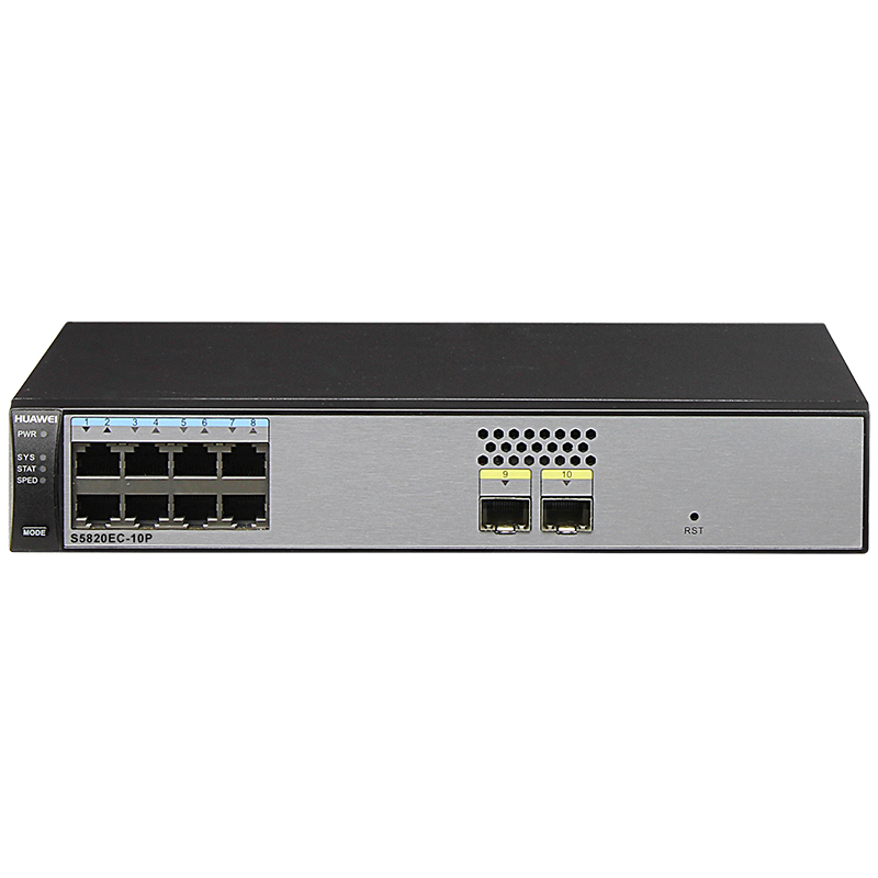 华为(HUAWEI)S5820EC-10P 8口千兆企业级以太网交换机 web网管适用中小型企业