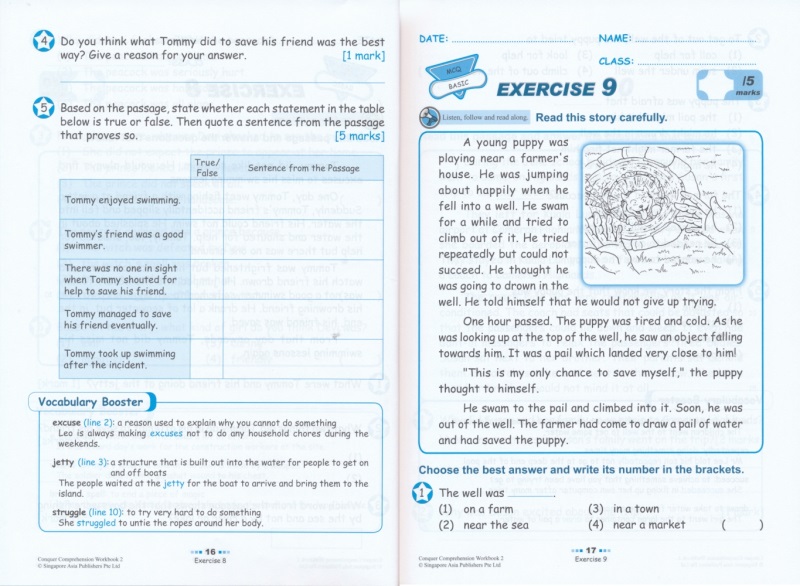 攻克阅读理解[1年级 普通版] [正版]SAP Conquer Comprehension Workbook 1-6年级高清大图