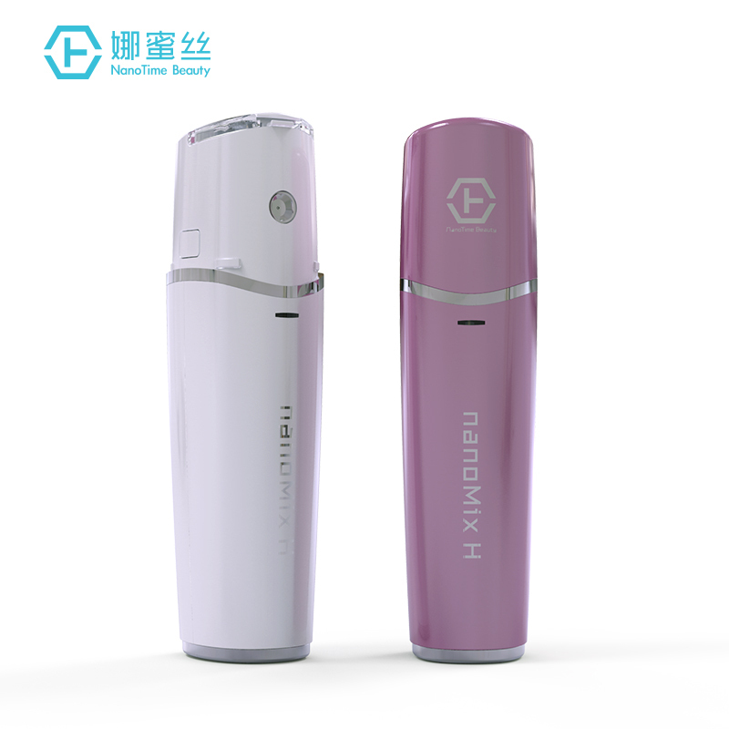 娜蜜丝 nanoMix H 活肤仪 纳米喷雾补水仪便携冷喷蒸脸器美容器 粉红色