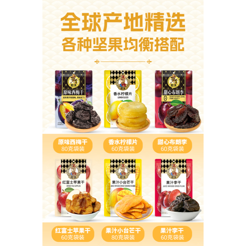 如水高端坚果礼盒精选混合坚果礼盒装营养健康送礼佳品精美包装节日礼品高清大图