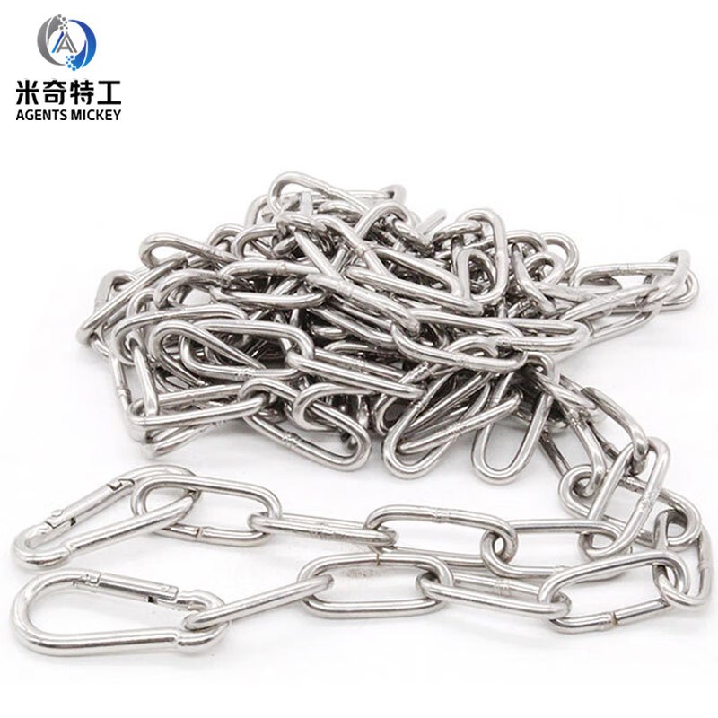 米奇特工304不锈钢铁链短环起重链装饰链长环栏杆链