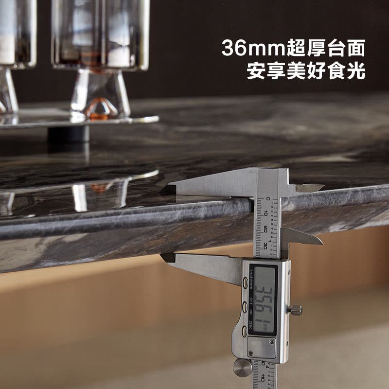 全友家居现代简约长方形大理石餐桌客厅吃饭桌子椅子组合图片