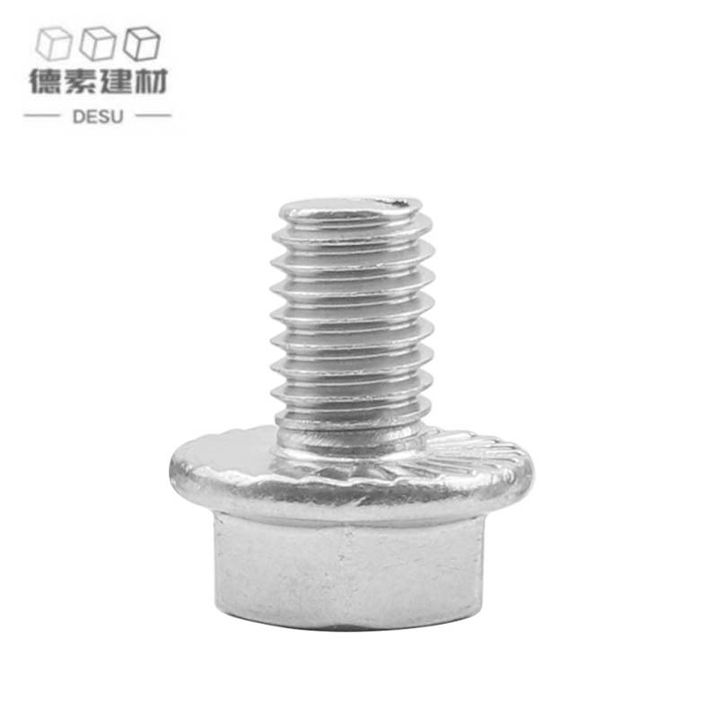 德素 不锈钢A级法兰面六角螺栓 M6*20 个高清大图