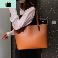 ins超火包包女2019秋冬新款韩版大容量托特包复古百搭手提单肩包NEWLAKE 棕色