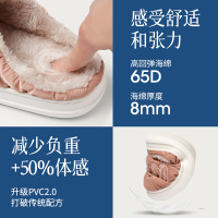 遠港菠萝包棉拖鞋女秋冬季家居家用室内防水厚底加绒保暖冬天男士