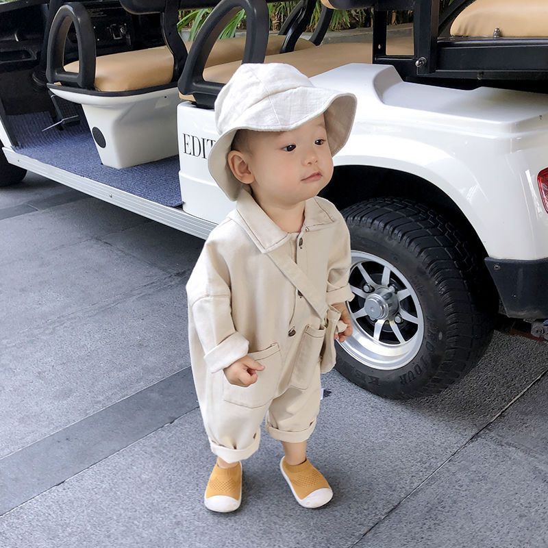 莆兮思puxisi 婴儿衣服婴童装男女婴儿连体衣春装宝宝爬服儿童衣服男童哈衣牛仔