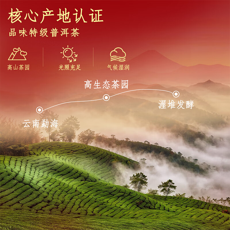 忆江南 特级普洱茶叶礼盒送人300g云南熟普送父母长辈礼物 福至礼盒高清大图