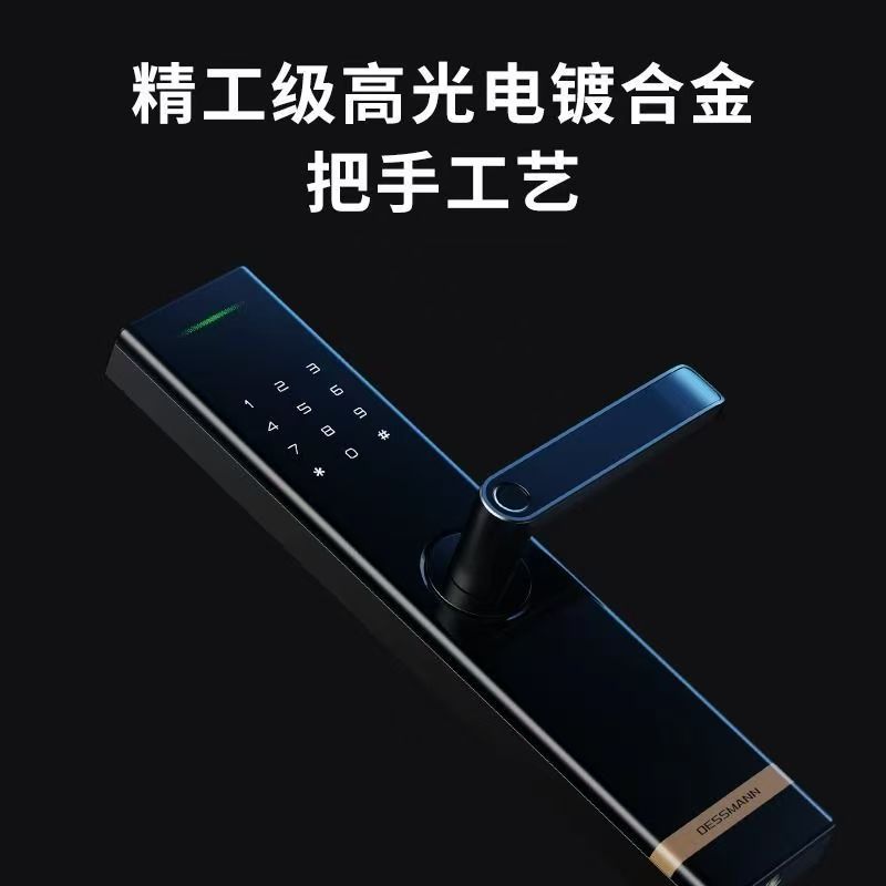 德施曼半自动智能门锁 家用入户防盗门锁密码锁智能锁E180