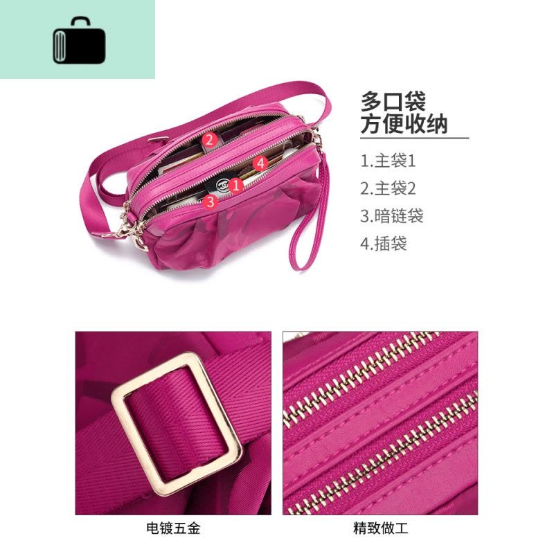 2020新款旅行挎包女小背包帆布单肩斜挎轻便运动妈妈小包包夏NEW LAKE女斜挎包图片