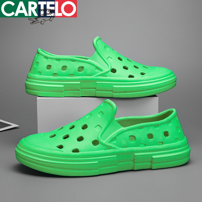 线下专柜同款卡帝乐鳄鱼cartelo新款洞洞鞋男士户外鞋休闲鞋花园鞋沙
