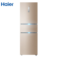 海尔（Haier）220升三门无霜冰箱 静谧金外观 风冷无霜 中门自由变温 家用多门冰箱BCD-220WDVL