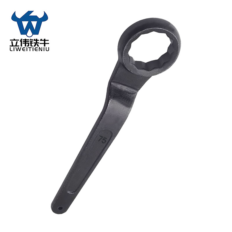 立伟铁牛单头梅花扳手75mm/把高清大图