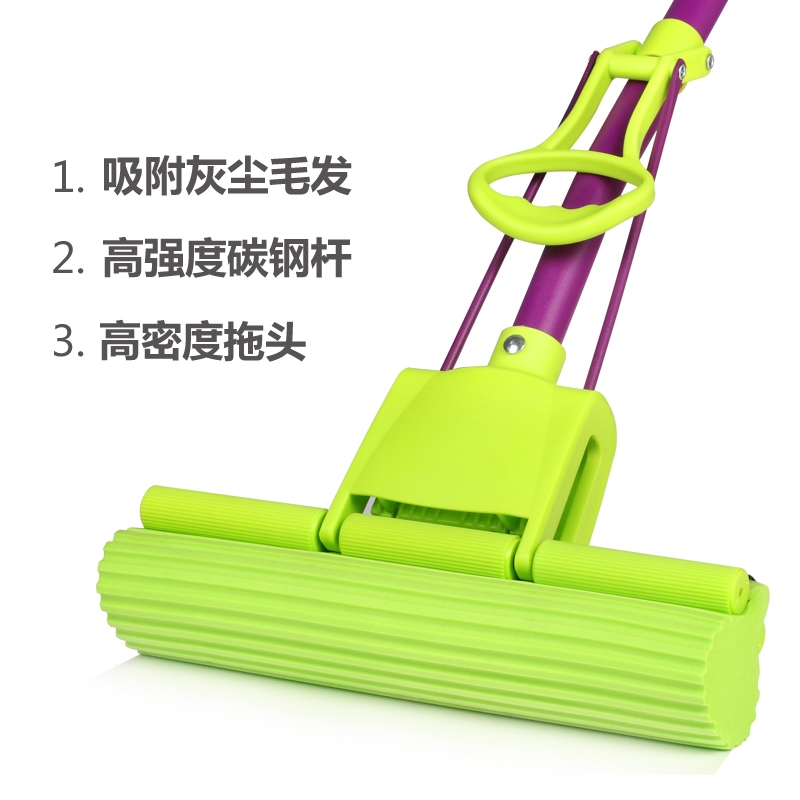 妙洁海绵拖把家用免手洗海绵头卫生间懒人胶棉拖把头吸水拖布