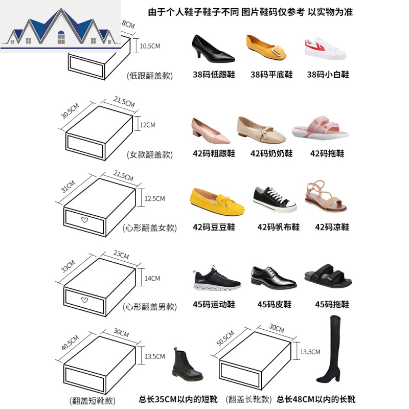 透明塑料鞋盒鞋子收纳鞋盒子鞋收纳盒鞋箱长靴抽屉式鞋柜抖音 三维工匠高清大图