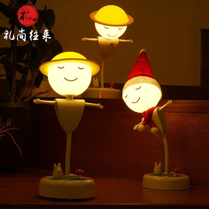 林檎生日女生圣诞节送女友女朋友创意台灯感应小夜灯幼儿园奖励小朋友抖音送同学女孩小孩子实用礼品送女朋友老婆生日礼物送女朋友