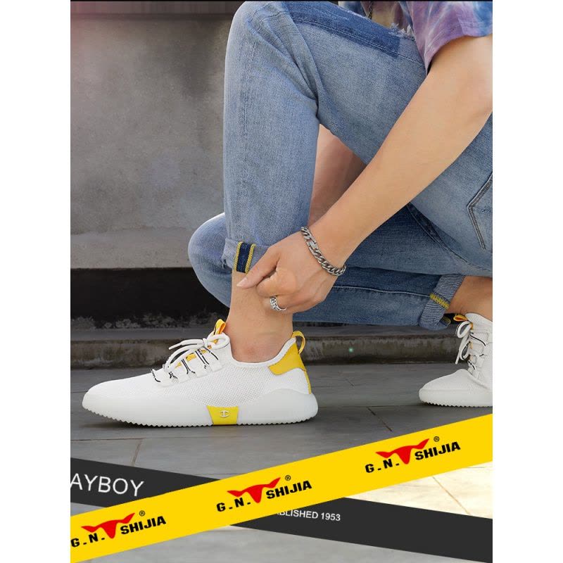 网鞋男士夏季2022新款潮休闲运动网红果冻鞋飞织鞋子男网面鞋233L图片