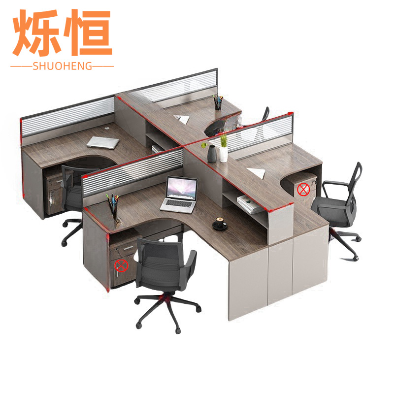烁恒 屏风办公桌 单人 张高清大图