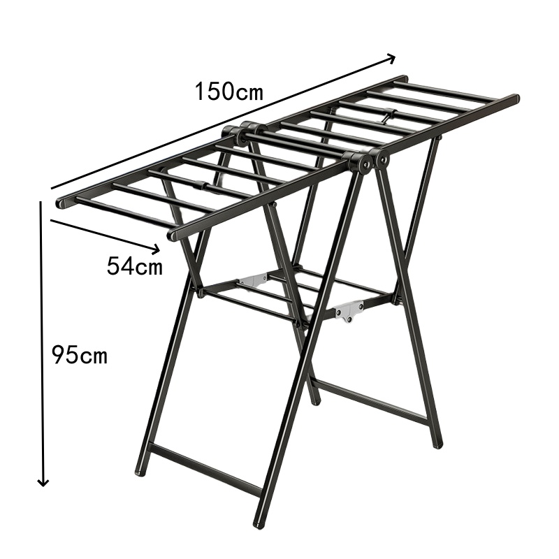 珂攸洋落地晾衣架标准黑 150*54*95cm