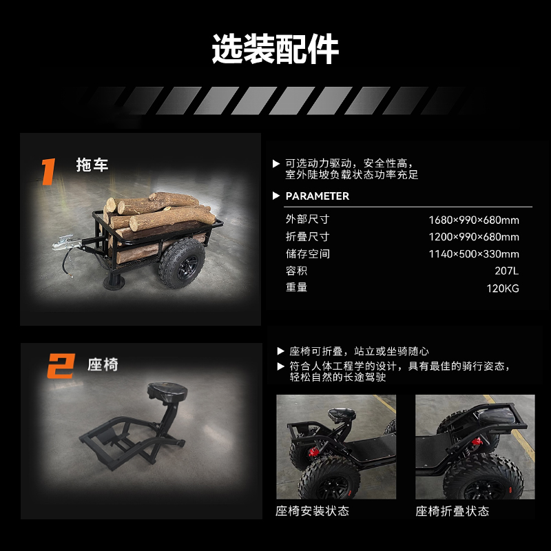 疆明航空 全地形四轮士兵突击车载重170kg ATS-H2(长航两驱)高清大图