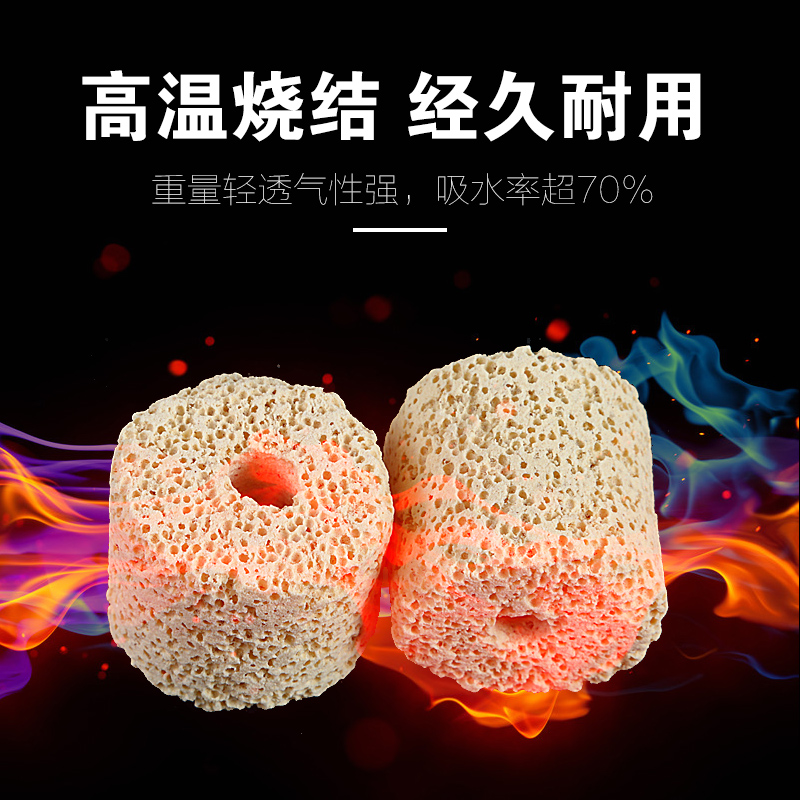 鱼缸过滤材料细菌屋细菌环滤材送网袋水质净化净水水族纳米生化环高清大图