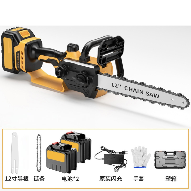 太晋众诚铁信12寸工业级锂电锯 二电一充 个高清大图