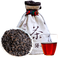 滇湘 云南普洱茶叶 2013年发酵普洱茶熟茶散茶 勐海陈年古树茶叶 500g布袋装 黑茶