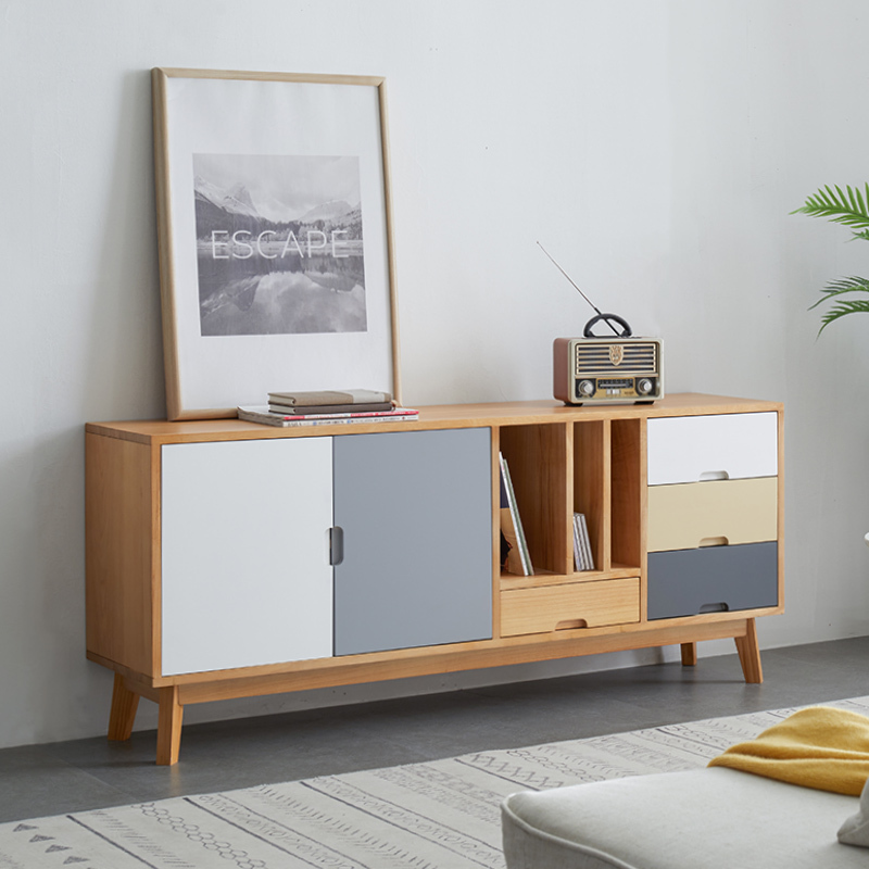 卧室电视柜实木高款主卧现代简约小户型地柜房间电视机柜家具斗柜电视