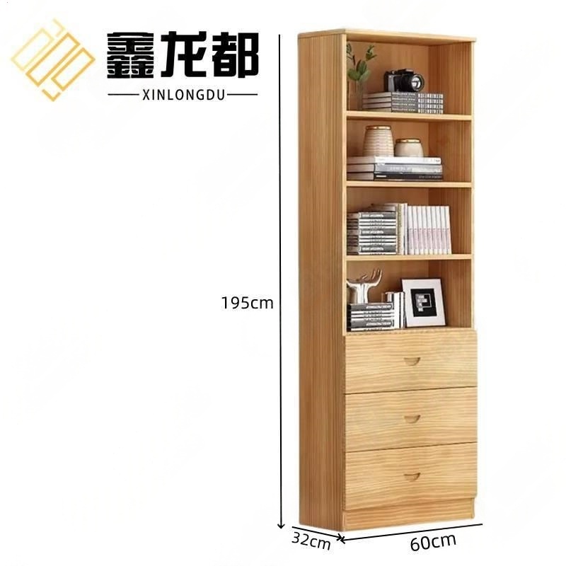 鑫龙都书柜书架一体高清大图