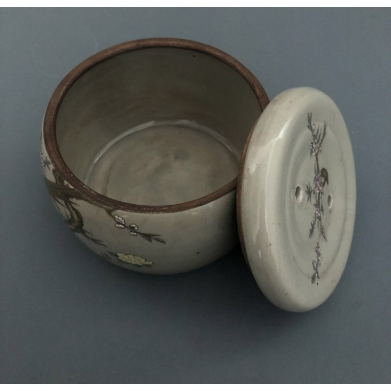美帮汇清雍正粉彩花鸟富贵蛐蛐罐家居装饰客厅展柜摆件景德镇仿古陶瓷器高清大图