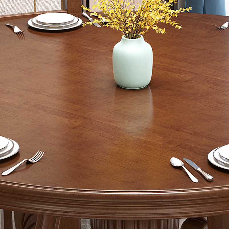 臻远 ZY3110419 实木餐桌圆形餐桌椅组合1.8米圆桌12把餐椅高清大图