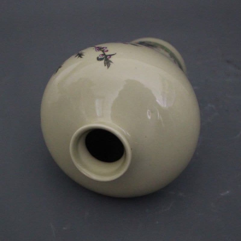 美帮汇景德镇仿古陶瓷器雍正粉彩菊花鸟图梅瓶家居装饰摆件展柜收藏做旧图片