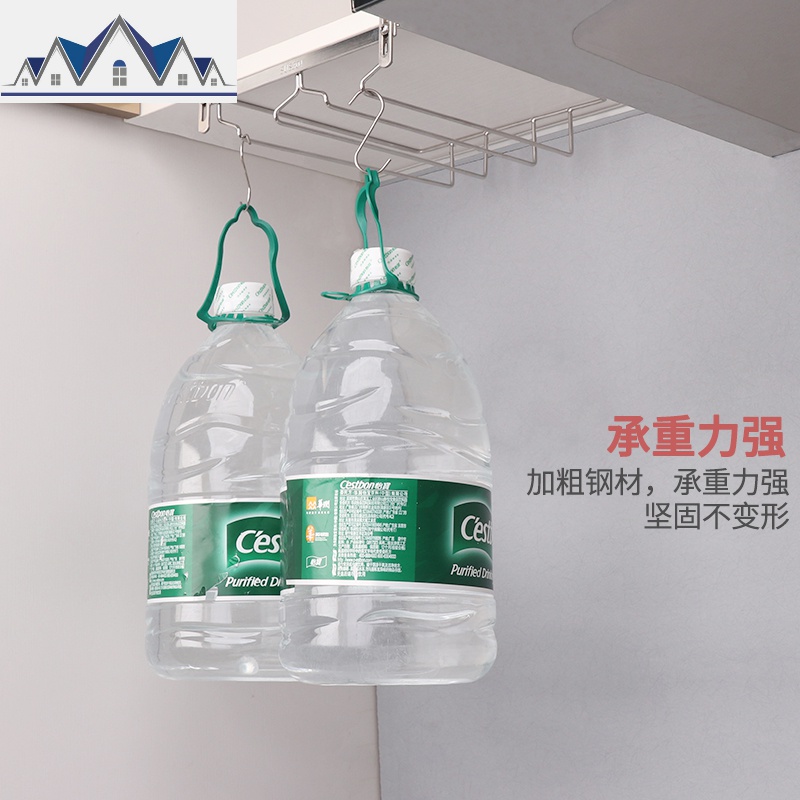 红酒杯架倒挂家用欧式创意挂高脚杯架摆件酒柜壁挂架子悬挂不锈钢 三维工匠收纳层架高清大图