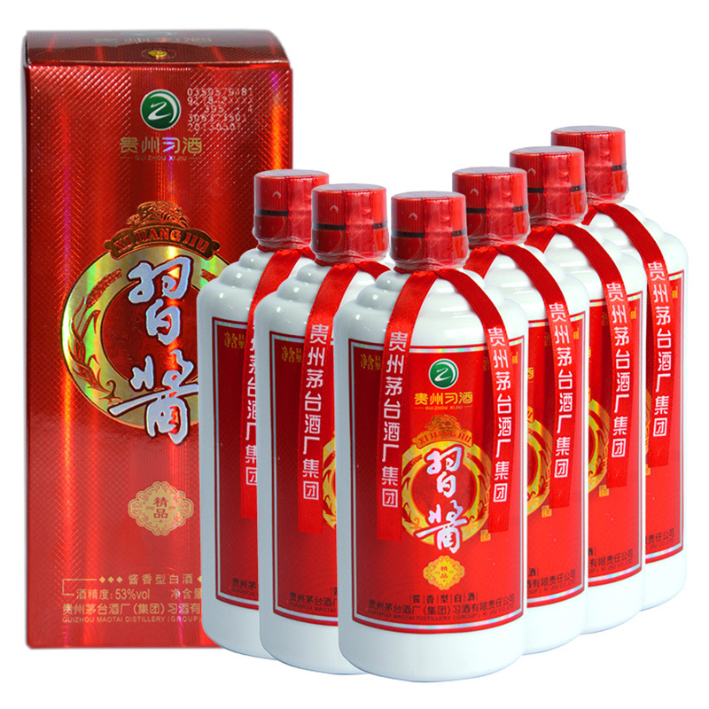 贵州 茅台集团 习酒 精品习酱 53度白酒酱香型 500ml*6整箱装