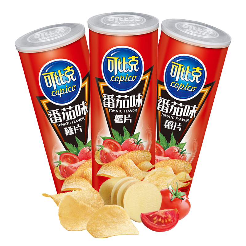 可比克薯片番茄味105g3参数